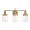 Designers Fountain Taylor 22.6in 3-Light Old Satin Bronze Industrial Indoor Vanity Light with Clear Glass Shades 69503-OSB - alternate 1